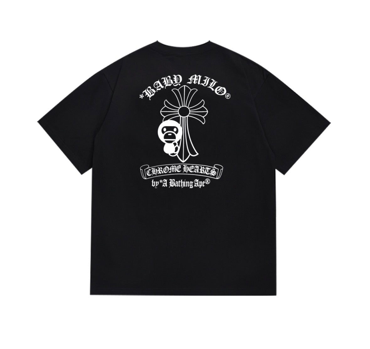 BAPE x Chrome Hearts Baby Milo T-Shirt Black |